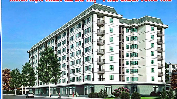 Phối cảnh tổng thể chung cư cao cấp khu B1.2 Thanh Hà Cienco 5 - batdongsanthanhha.net.vn